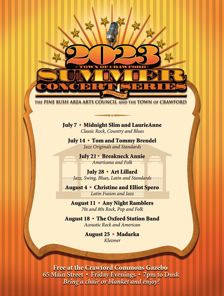 2023 Summer Concert Series Schedule